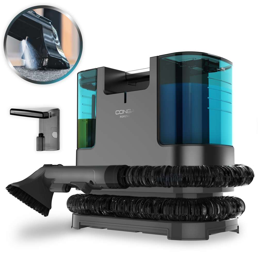 سيكوتك كونغا 3000 CarpetClean — منظف المفروشات بقوة 400 واط، خزانين للماء، مكنسة كَنستر للبقع والاتساخات الجافة والسائلة، نطاق تشغيل 6 م