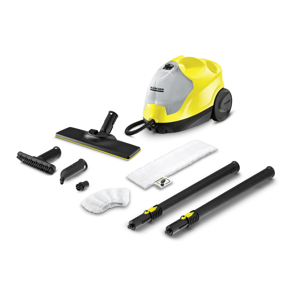 Karcher SC 4 EasyFix Multi-Purpose Steam Cleaner — 2000W Power, 3.5 Bar Steam Pressure, Removable Water Tank, EasyFix Mop System, Kills 99.99% of Bacteria Without Chemicals, Ideal for Floors, Bathrooms, Kitchens & Walls
