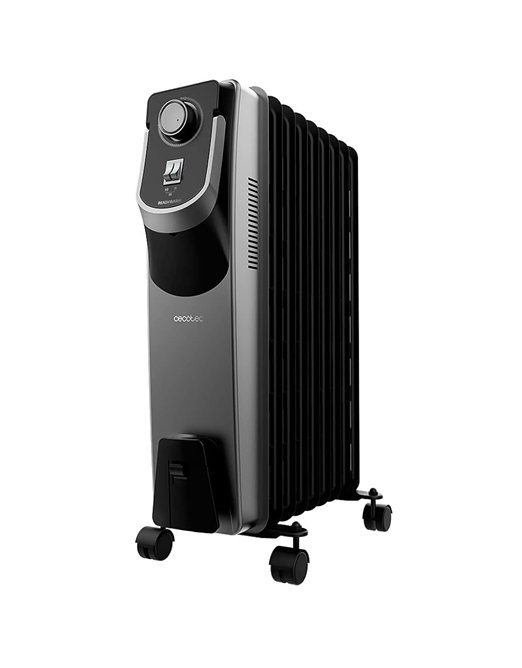 سيكوتك دفاية زيت كهربائية ReadyWarm 9000 Space 360 Black – 9 وحدات 2000 W، تقنية توزيع حرارة 360° + ترموستات 3 مستويات، عجلات ومقبض لنقل سهل